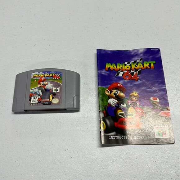 Nintendo N64 Mario Kart 64 Game - Tested & Works